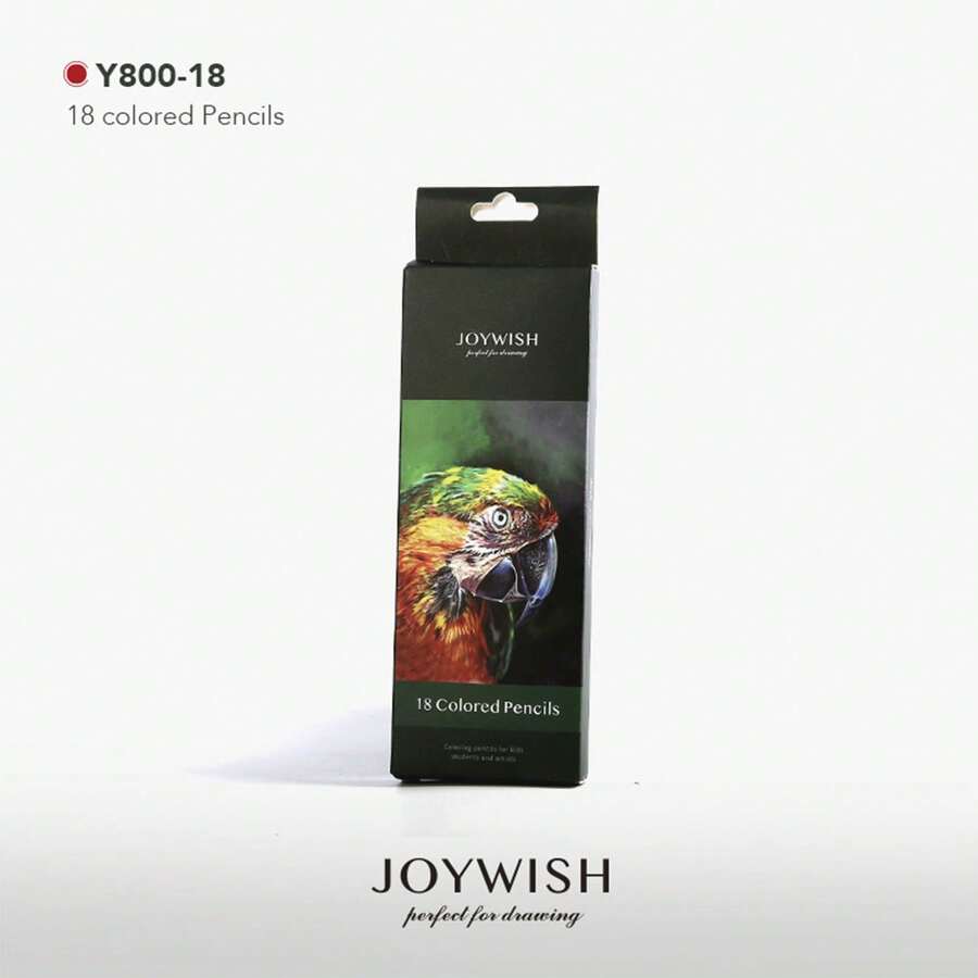 18-Color Oil-Based Wooden Colored Pencils, Artist's Painting Oil Pencils, School Painting And Sketching Art Supplies - Multicolor - View 1