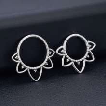 16G Septum Ring 316L Stainless Steel Nose Ring Body Piercing Jewelry For Septum/Nose/Earlobe-Stainless Steel Cartilage Earring For Women Men - Silver - View 5