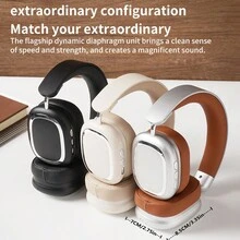 K8 Fashionable Foldable Portable Bluetooth Wireless Headphones - Black - View 2