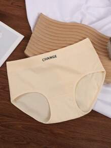 Set de 6 bragas diarias para mujer, cómodas y suaves, con estampado de letras coloridas