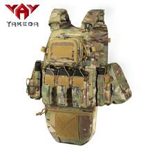 VAV YAKEDA Quick Release Chaleco Tactico Carrier MOLLE Camouflage HuntngTactical Vest With Crotch Protection - CP - View 2