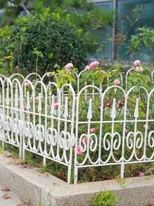 12/24 Chiếc Hàng Rào Biên Giới Trang Trí Sân Vườn, Hàng Rào Viền Nhựa Sân Vườn Ngoài Trời, Viền Thực Vật, Hàng Rào Viền Bãi Cỏ Phần Rào Cản - màu đen - Xem 10