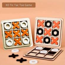 1入木製三連棋遊戲盤 - 策略樂趣 - 全年齡三倍遊戲樂趣 - 高品質，完美的休閑對戰禮物 - 所有規格 - 查看 7