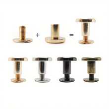 10pcs Alloy Screw Rivets Chicago Screws Garment Accessories For DIY Crafting Jewelry Accessory Making Supplies - Multicolor - View 5