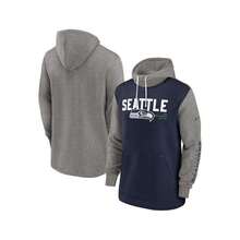 Sudadera con capucha tipo novio de color azul marina universitario y bloque de color del Equipo de Fútbol Americano  para hombre - Marina de - Ver 1