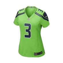 Nike 女士 Russell Wilson 霓虹绿色西雅图海鹰队替补比赛球衣 - 霓虹綠 - 查看 4