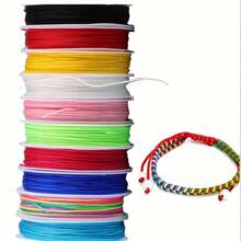 10rolls/Set 10 Colors Nylon Thread Chinese Knotting Cord Mixed Color Random DIY Solid Thread