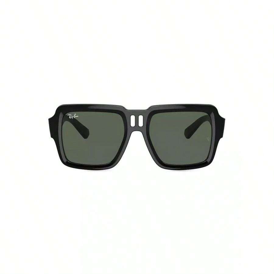 Ray-Ban RB4408 54MM Square Sunglasses - BLACK DARK GREEN - View 1