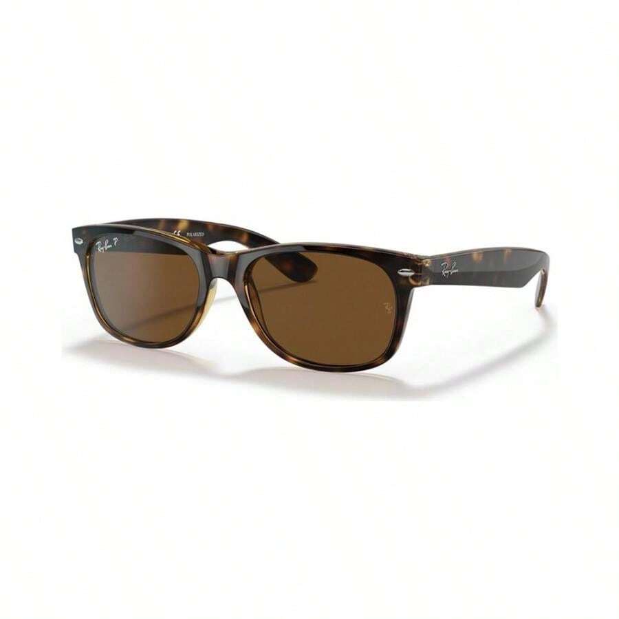 Ray-Ban 雷朋 | 男女通用偏光太阳镜,RB2132 新款 WAYFARER - 拋光玳瑁色/棕色 - 查看 1