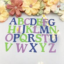 Molde de Corte de Metal Faça Você Mesmo Scrapbook Quatro Estações Decoração Cartão de Saudação 3D 26 Letras Maiúsculas e Minúsculas Criativas 0-9 Modelo de Número 2024 Novo