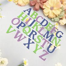 Molde de Corte de Metal Faça Você Mesmo Scrapbook Quatro Estações Decoração Cartão de Saudação 3D 26 Letras Maiúsculas e Minúsculas Criativas 0-9 Modelo de Número 2024 Novo