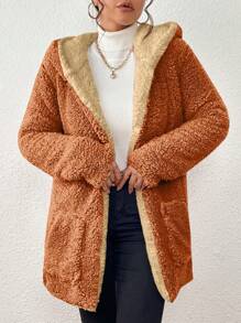 Women Winter Coats - 卡其色 - 查看 3