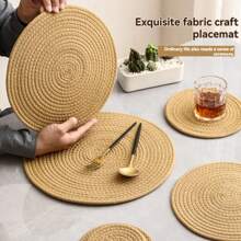 Wärmeisolations-Untersetzer aus Leinen, Topflappen, Tischmatte, Tischset, Schalen-/Tassen-Untersetzer