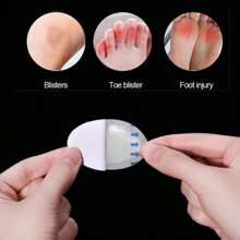 Blister Bandages, Blister Pads (15PCS) Gel Blister Cushions, Blister Pads, Hydrocolloid Seal Adhesive Bandages For Fingers, Toes, Heel Blister Prevention & Recovery, Waterproof, Ultra-Thin