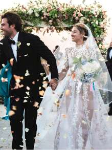 9.5in Wedding Bouquet For Bride Artificial Flowers Birdal Bouquet Bridesmaid Bouquet Tossing Bouquet For Wedding Ceremony Anniversary Bridal Shower, French Rose,Valentine'S Day Gift Party Birthday,Mother's Day Gift - Màu xanh lam - Xem 3