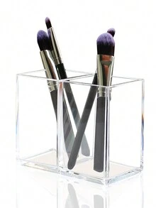 1pc Multi-Compartment Cosmetic Brush Holder Pen Container Desk Organizer Storage Box - Multicolor - View 7