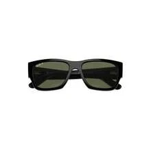 Ray-Ban RB0947S Carlos 56MM Rectangular Sunglasses - BLACK DARK GREEN - View 6