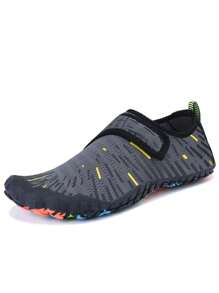 Valentine's Day Men's Women's Water Shoes, Festival Gift Quick-Dry Aqua Socks, Slip-On Amphibious Trail Shoes, Comfort Fit For Hiking, Swimming, Outdoor Activity - 灰色 - 查看 6