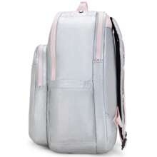 Kipling | Seoul Extra Large Candy Metal Nylon 17" Laptop Backpack |  | Outdoor Lightweight Backpack - Icesilvmet - View 8