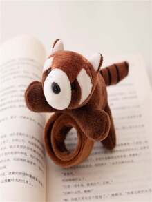 1 件毛绒熊猫钥匙扣、棕色包包装饰、黄色衣服配件、包包吊坠、浣熊爪圈、带娃娃的腕带、家人的生日礼物、给朋友和亲戚的节日礼物 - 彩色 - 查看 2