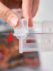 4pcs/Set Transparent Fridge Side Door Partition Panels, Retractable Dividers For Shelf Separation, Drawer Storage, Free Combination Space Divider Tools Halloween Decorations Halloween Costumes Autumn Decor Festival Decor