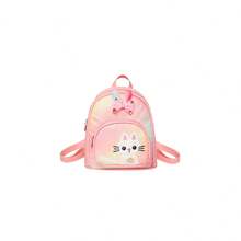 Cute Cartoon Animal Kids Backpack, Kindergarten Cat School Bag - A - View 9