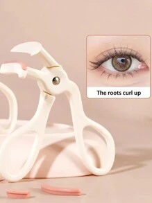 Novo modelador de cílios grande angular, leve e compacto, ideal para uso doméstico e externo. Refil para modelador de cílios, não belisca nem puxa os cílios, ferramenta de maquiagem, modelador de cílios de plástico, com dispositivos para curvar, perfeito para cílios grossos ou rígidos (rosa). O modelador de cílios é usado para curvar e levantar os cílios. Maquiagem, barato, penteadeira, quarto, acessórios de maquiagem, modelador de cílios, barato, lembrancinhas, ferramentas de maquiagem, itens baratos, presentes de Natal.