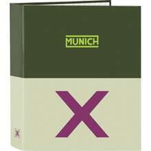 4 RING BINDER 35MM WIDE SPINE MUNICH "BRIGHT KHAKI" - Officially Licensed Ring Binder - Exclusive Design - Ideal For Daily Use - Durable Material - Compatible With A4 Sheets - 彩色 - 查看 1