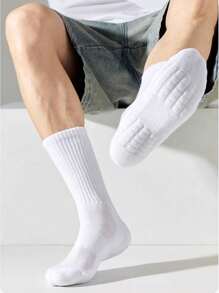 1 件装男士厚毛圈缓冲运动中筒袜，具有吸汗功能，秋季 - 彩色 - 查看 7