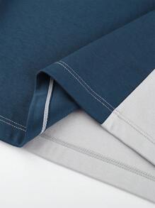 Annil Camiseta de punto de manga corta con cuello redondo y estampado de letras para niños preadolescentes, nueva y casual para verano, de algodón peinado y versátil
