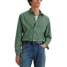 Levi's 男式经典单口袋常规版型长袖衬衫 - 黑暗森林 - 查看 1