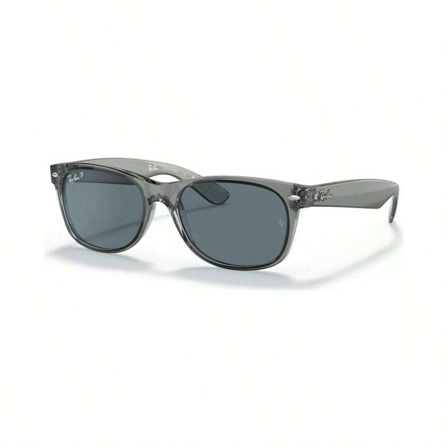 Ray-Ban 男女通用偏光太阳镜,RB2132 NEW WAYFARER - 透明灰 - 查看 1