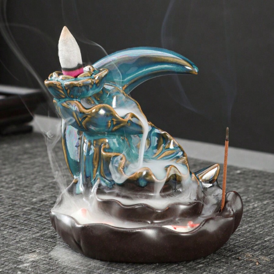 Reverse Flow Incense Burner Creative Home Decoration Ceramic Stove
