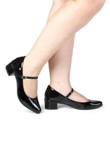 Women Heeled Sandals - Đen và trắng - Xem 2