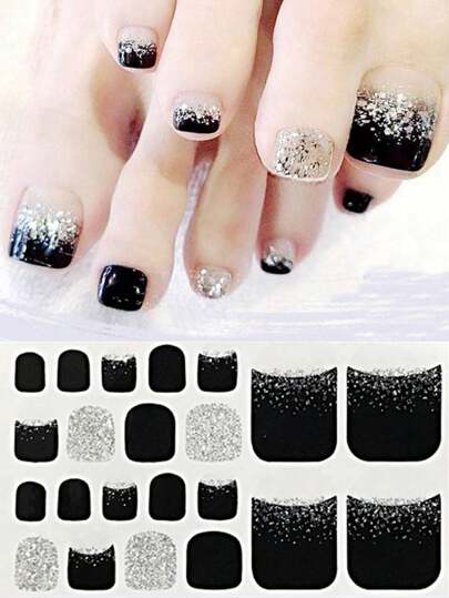 ملصقات أظافر هندسية لطيفة لامعة ورديات دوبامين صلبة، ملصقات أظافر للأصابع والأصابع الأخرى، سهلة الاستخدام مع مبرد الأظافر لصقات اظافر ملصقات اظافر ستيكر اظافر