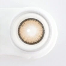 Kính áp tròng màu Magister có độ 1 cặp/2 chiếc màu nâu kẹo 14,5mm dùng một lần trong 6 tháng, giãn nở tự nhiên, kiểu dáng trang điểm mắt màu mùa hè kèm hộp đựng kính áp tròng quà tặng ngẫu nhiên - Kẹo nâu - Xem 3