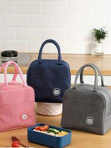 1 件适用于办公室工作人员的保温午餐袋，铝箔加厚冬季餐袋，大容量防水手提袋，加厚保温袋，铝箔保温袋，帆布手提袋，学生和工人的午餐袋，储物、厨房收纳、收纳、厨房用品、房间装饰、家居装饰。 - 彩色 - 查看 2