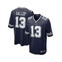 Men's Michael Gallup Navy  Game Jersey - Navy - View 1