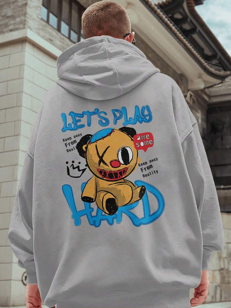 Men Sweatshirts - 灰色 - 查看 1