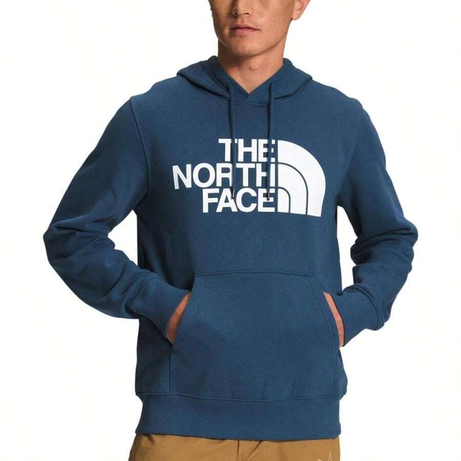 The North Face 男友风男士半圆顶徽标连帽衫 - 陰暗的藍色 - 查看 1