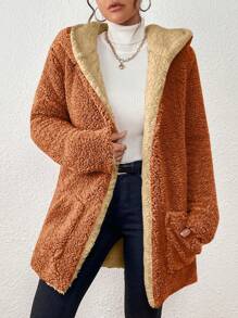 Women Winter Coats - 卡其色 - 查看 2