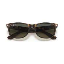 Ray-Ban 雷朋 | 男女通用偏光太阳镜，RB2132 新款 WAYFARER - 霧面哈瓦那/藍綠色 - 查看 7