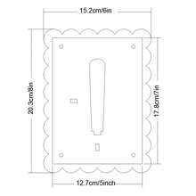 亞克力花形相片框，多種顏色可選，可橫向或縱向展示，適用於5*7英寸的照片 - 藍色 - 查看 2
