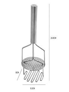 1pc Potato Presser, Stainless Steel Potato Masher, For Kitchen,Vegetable,Fruit,Food,Kitchen,Kitchen Items,Kitchen Tools,Kitchen Things. - Multicolor - View 11
