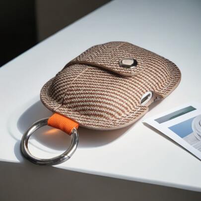 For Air Pods Case Luxury PU Leather Earphone Case With Hooks For Air Pods 4 Case,Protective Case For Air Pods 3(2021)/Air Pods 4(2024),Carrying Case Cover Skin Sensation PU Leather Headphone Storage Case For Air Pods Pro/Pro2 TWS Earphone Protector Pouch Bags For Air Pods Pro 2nd Generation, Premium PU Leather Slim Fit Metal Snap Closure Portable Cover Skin With Keychain For Air Pods 3rd Generation,For Air Pods Pro 3(2025) Case