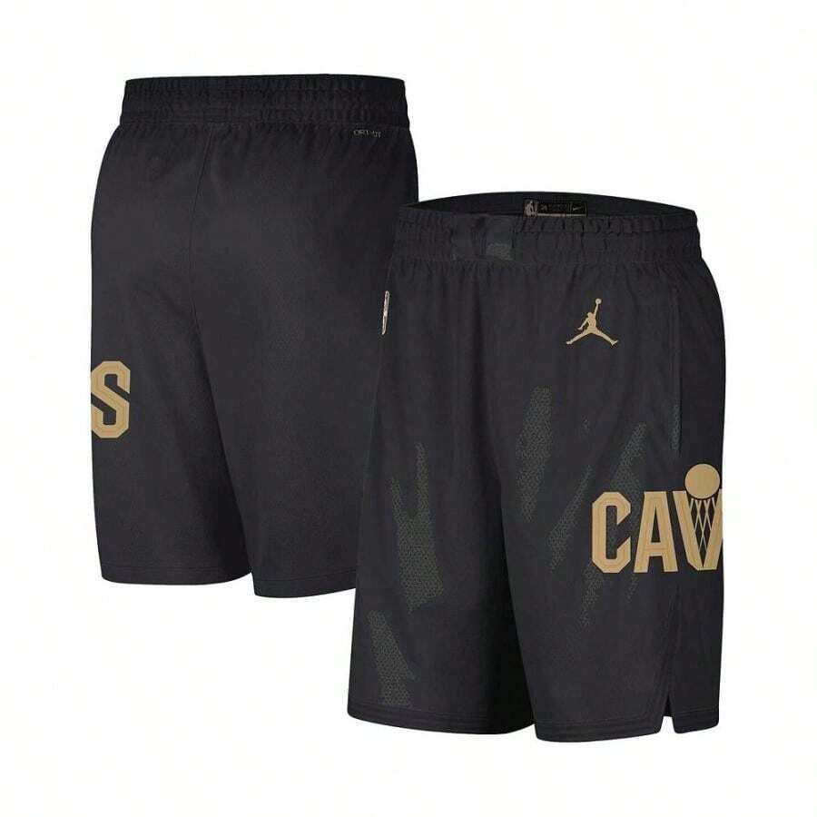 Jordan Men's Black Cleveland Cavaliers 2022/2023 Statement Edition  Performance Shorts - Black - View 1