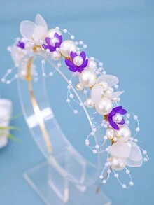 Băng đô ngọc trai thanh lịch thời trang Phụ kiện tóc Băng đô đội đầu đám cưới cô dâu Thích hợp cho các quý cô, bé gái, công chúa, trang phục hàng ngày, tiệc tùng, tiệc khiêu vũ - Nhiều màu - Xem 13