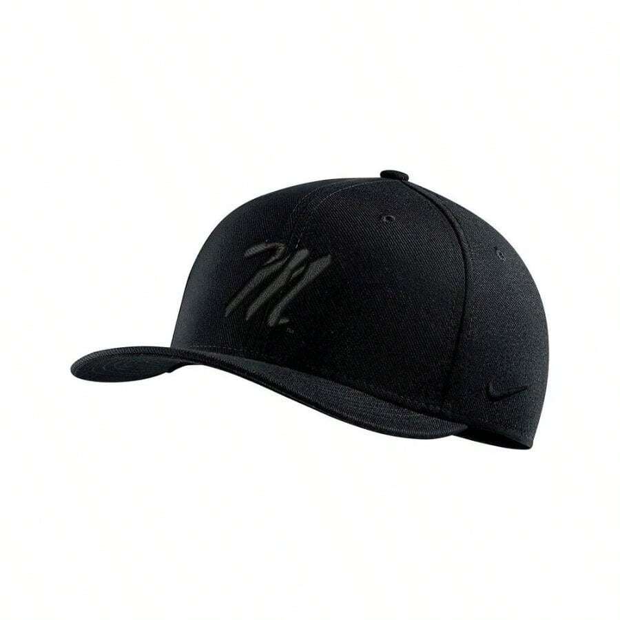 Nike Men's Ole Miss Rebels Triple Black Classic99 Performance Flex Hat - Black - View 1