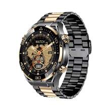 Special Promotion New S30 Max Men's Smart Watch AMOLED HD Screen GPS Bluetooth Call IP68 Waterproof Watch Blood Glucose Meter - 黑色 - 查看 1