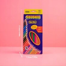1 Caixa/Conjunto Lápis de Cor para Pintura à Base de Óleo, 12 Cores, Vários Tamanhos Disponíveis